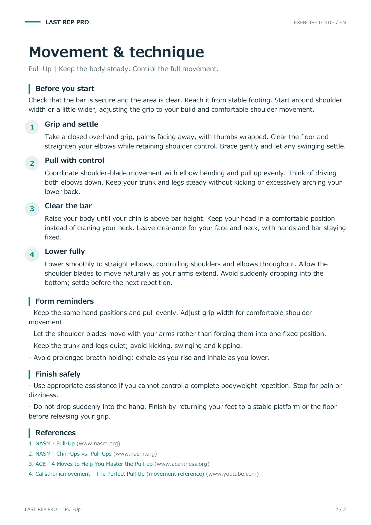 Pull-Up: English PDF page 2 of 2