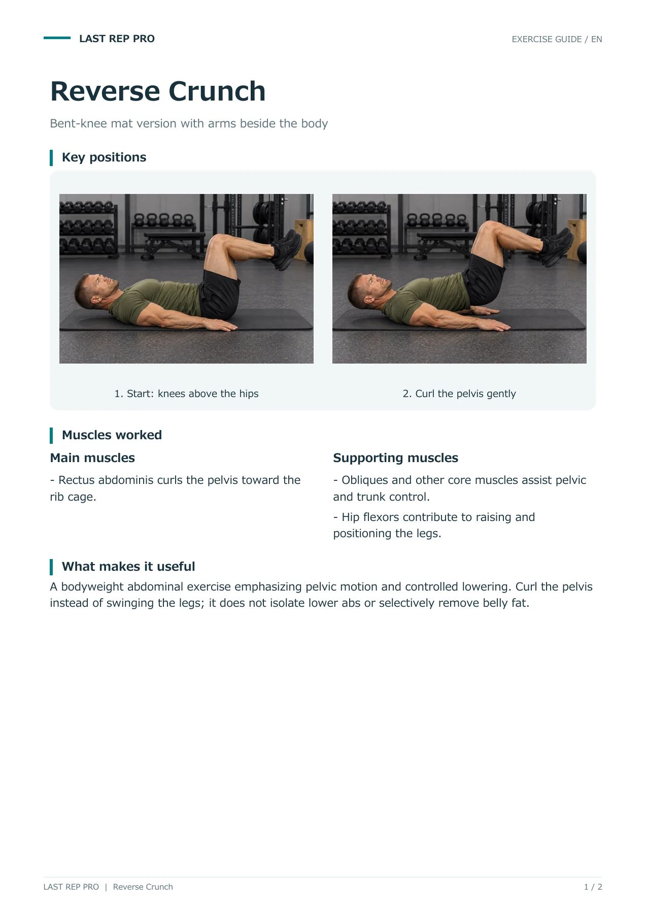 Reverse Crunch: English PDF page 1 of 2