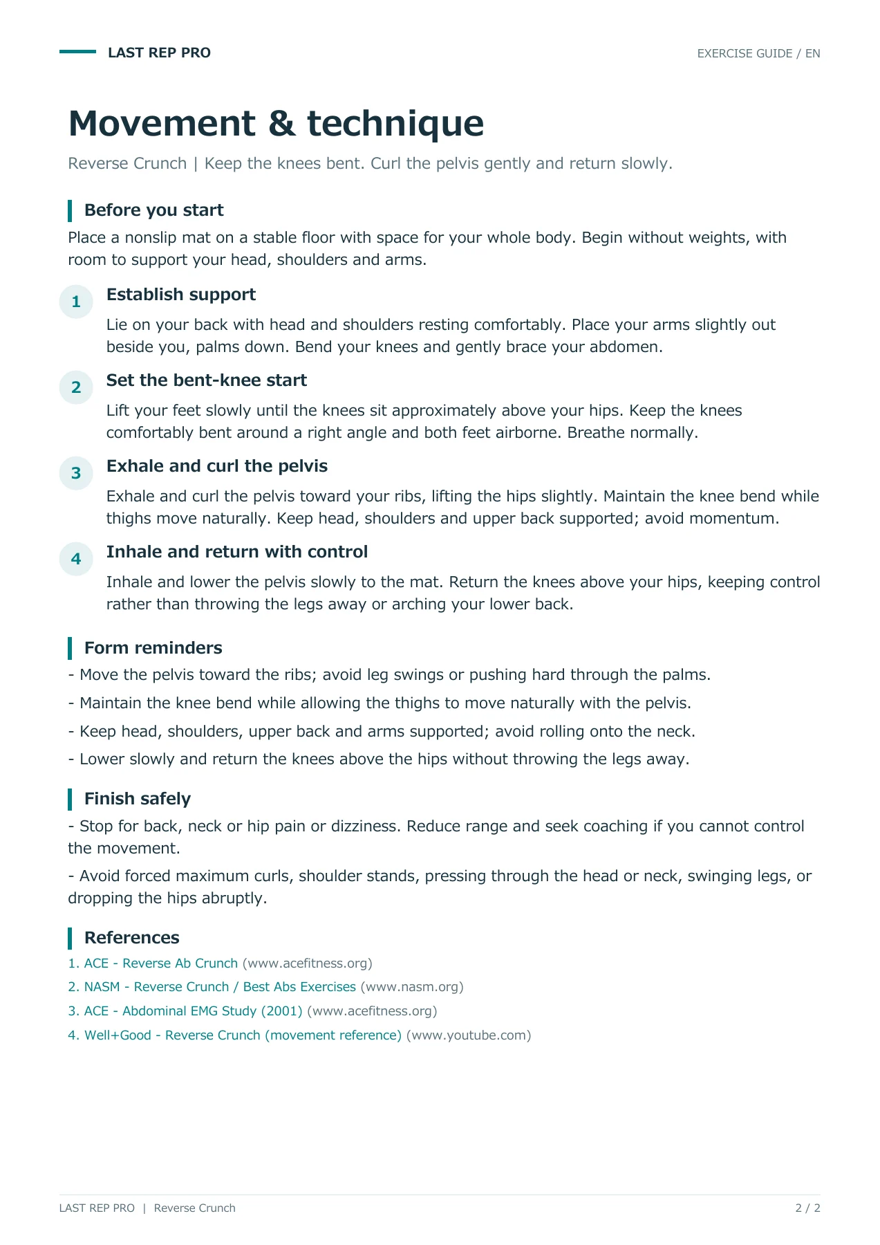 Reverse Crunch: English PDF page 2 of 2